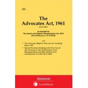 Universal's The Advocates Act, 1961 Bare Act 2023 | LexisNexis